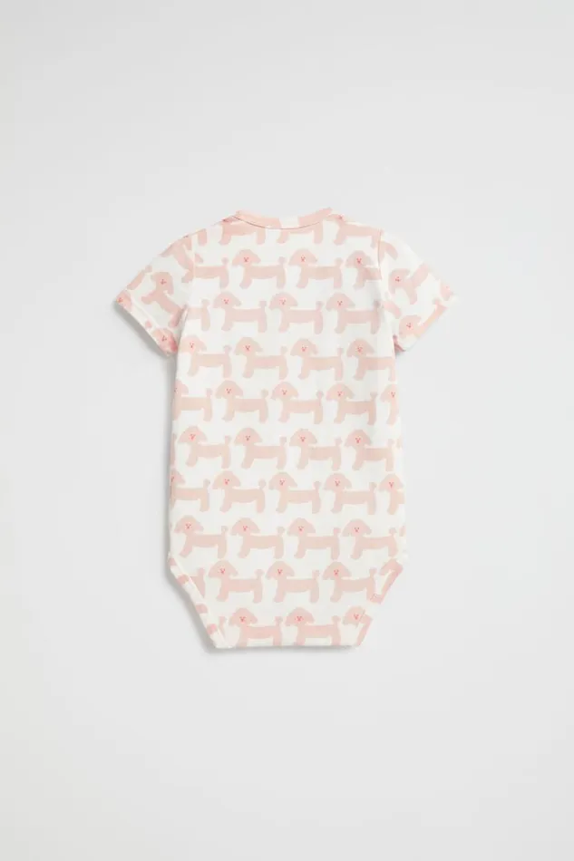 Seed Heritage Bodysuits and Onesies Poodle Bodysuit Canvas 8211 Newborn