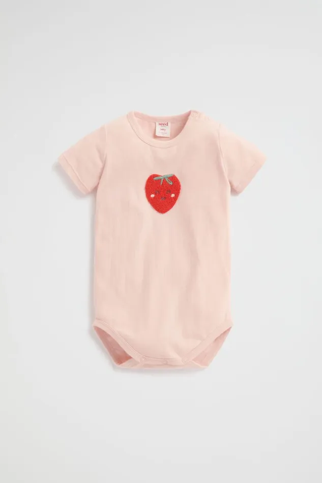 Seed Heritage Bodysuits and Onesies Strawberry Bodysuit Rosewater 8211 Newborn Seed Heritage Bodysuits and Onesies Strawberry Bodysuit Rosewater 8211 Newborn