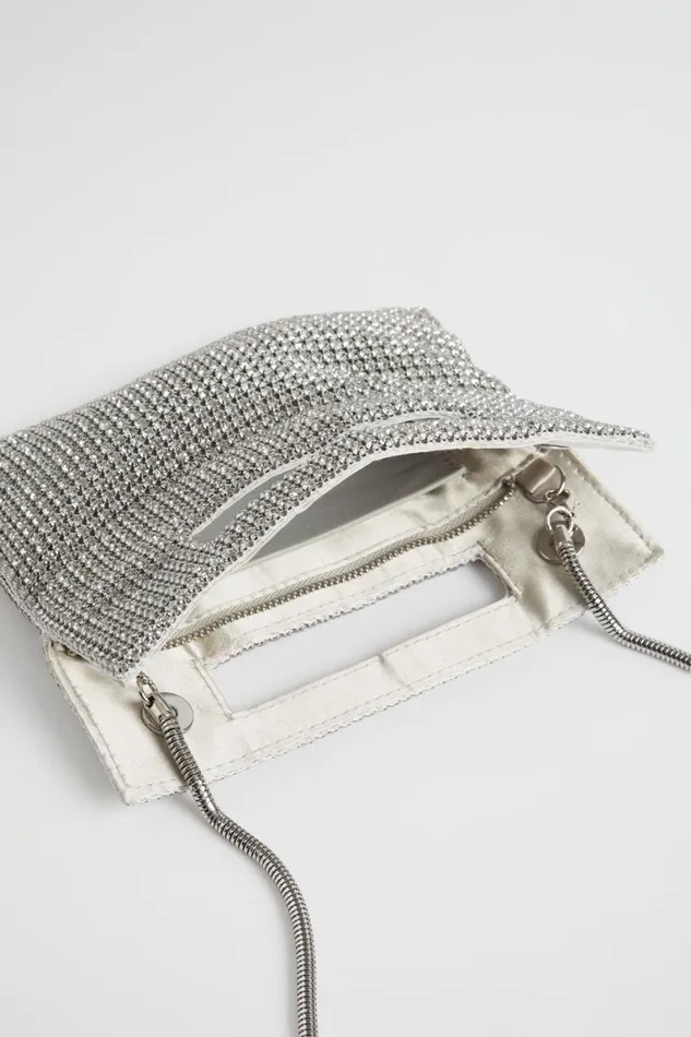 Seed Heritage Clutches and Pouches Embellished Handheld Bag Silver 8211 Woman