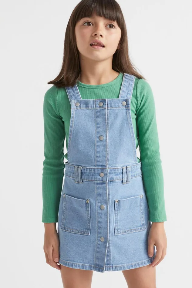 Seed Heritage Denim and Jeans Denim Pinafore Original Indigo 8211 Girl