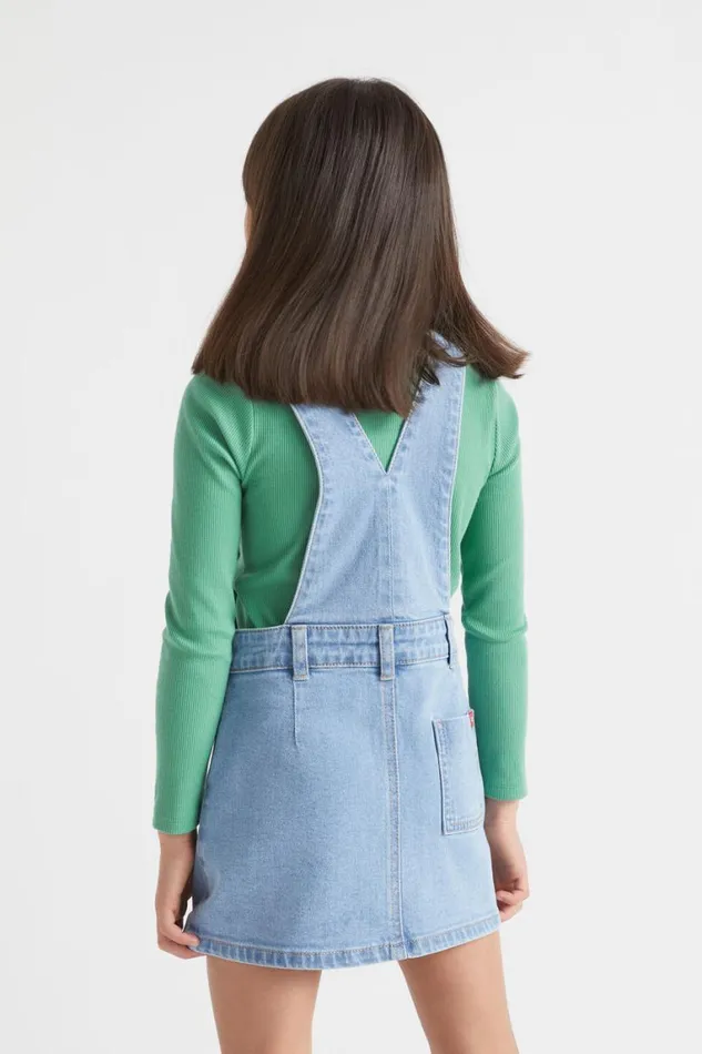 Seed Heritage Denim and Jeans Denim Pinafore Original Indigo 8211 Girl