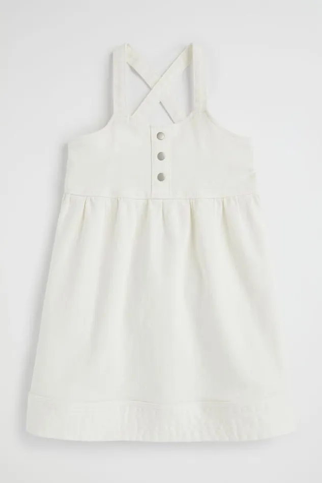 Seed Heritage Denim and Jeans Denim Pinafore Vintage White Wash 8211 Girl