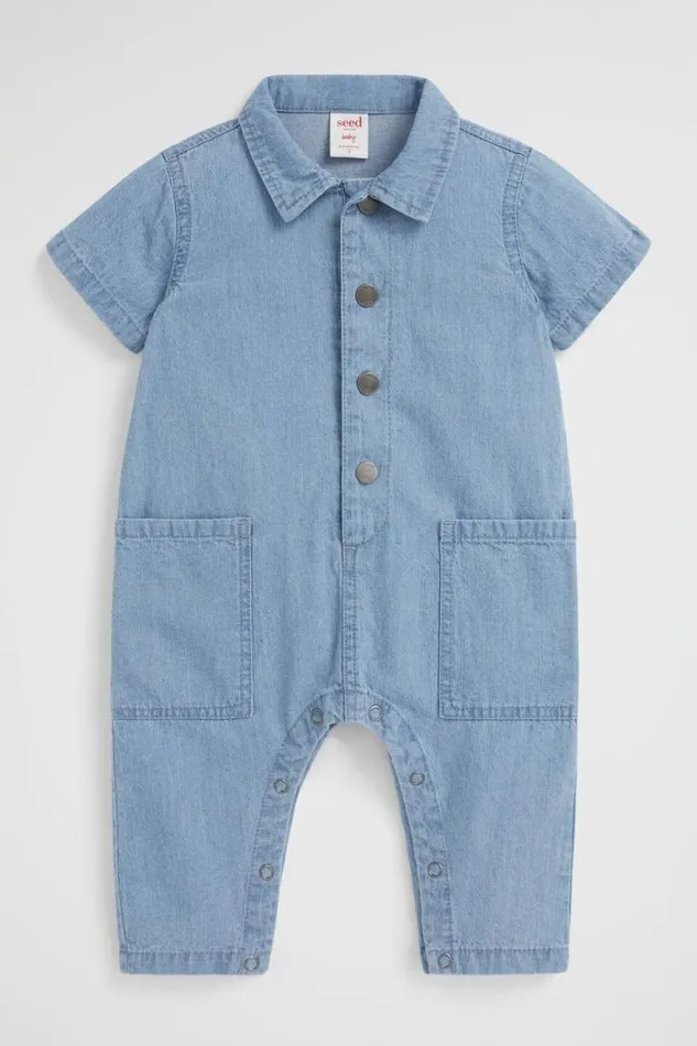 Seed Heritage Denim and Jeans Denim Romper Mid Classic 8211 Baby