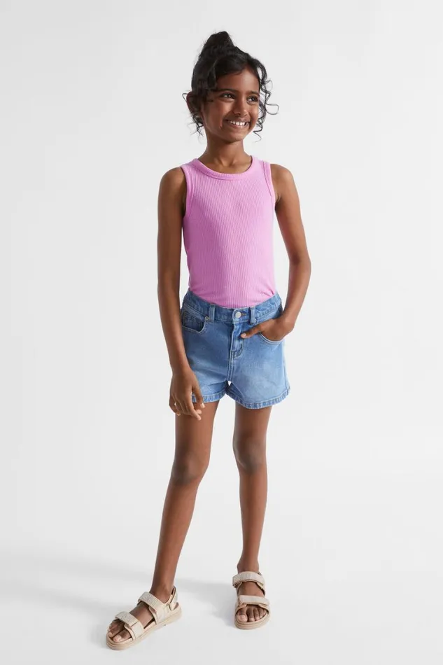Seed Heritage Denim and Jeans Denim Short Bright Blue Wash 8211 Girl