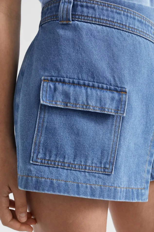 Seed Heritage Denim and Jeans Denim Skort Bright Blue Wash 8211 Teen Girl