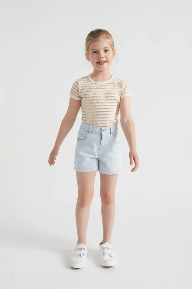 Seed Heritage Denim and Jeans High Rise Denim Short Sun Bleach 8211 Girl