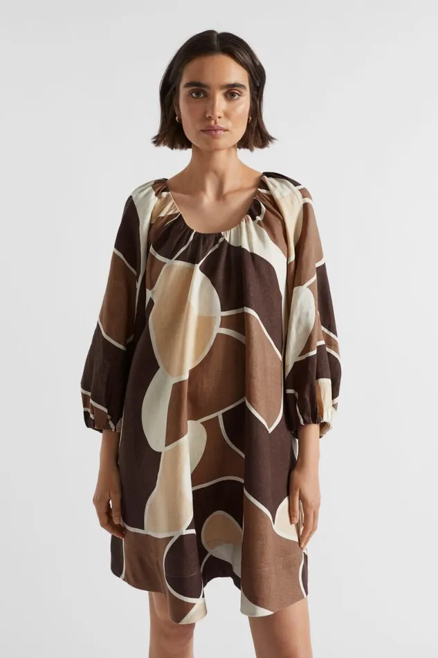 Seed Heritage Dresses Abstract Flared Mini Dress Woodland Abstract 8211 Woman Seed Heritage Dresses Abstract Flared Mini Dress Woodland Abstract 8211 Woman