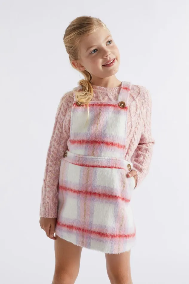 Seed Heritage Dresses Check Pinafore Camelia 8211 Girl