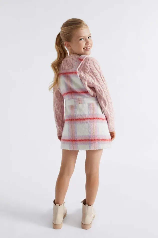 Seed Heritage Dresses Check Pinafore Camelia 8211 Girl