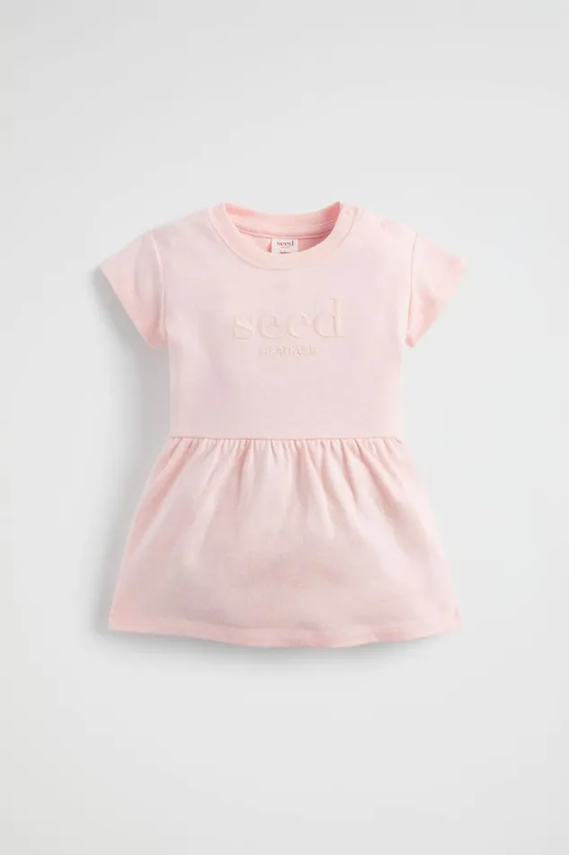 Seed Heritage Dresses Core Logo Dress Dusty Rose 8211 Baby
