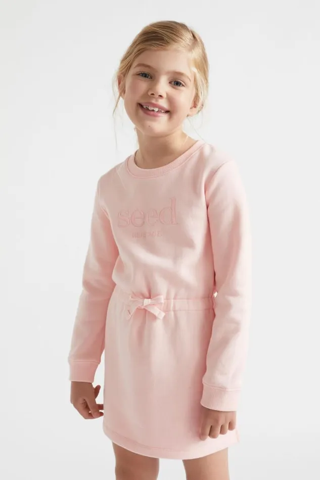 Seed Heritage Dresses Core Logo Dress Dusty Rose 8211 Girl