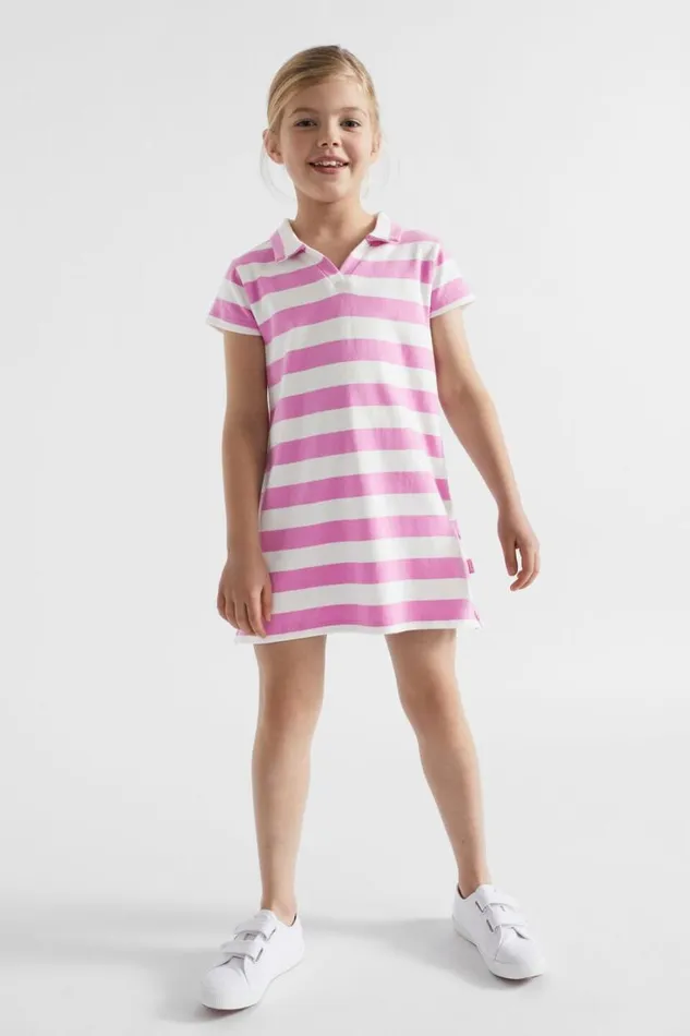 Seed Heritage Dresses Core Rugby Dress Lily Stripe 8211 Girl
