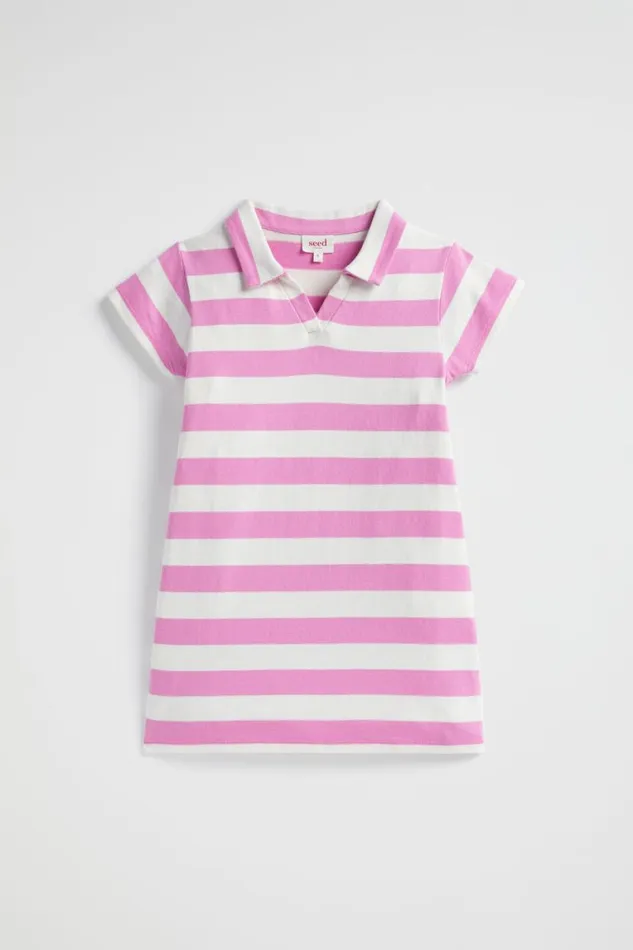 Seed Heritage Dresses Core Rugby Dress Lily Stripe 8211 Girl