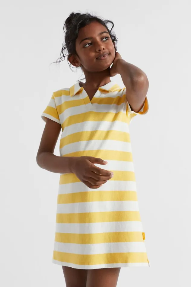 Seed Heritage Dresses Core Rugby Dress Sunshine Stripe 8211 Girl