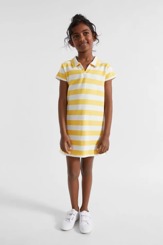 Seed Heritage Dresses Core Rugby Dress Sunshine Stripe 8211 Girl