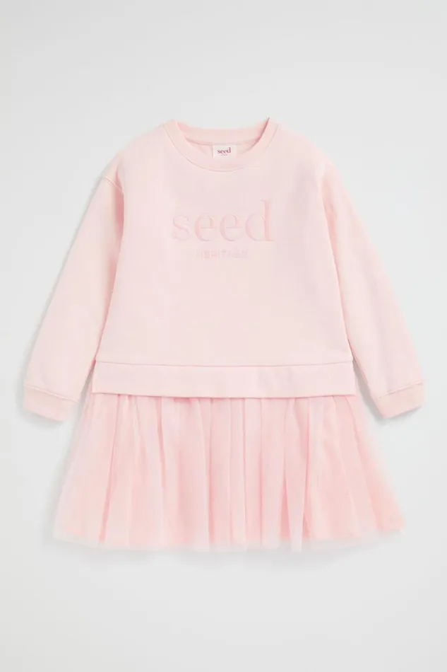 Seed Heritage Dresses Core Tutu Logo Dress Dusty Rose 8211 Girl