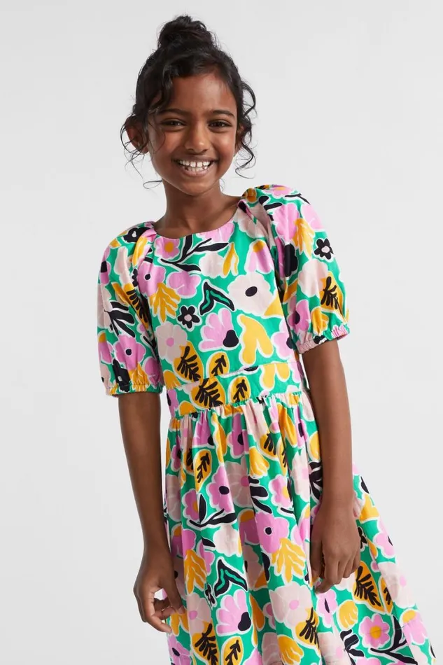 Seed Heritage Dresses Floral Dress Jade Green 8211 Girl