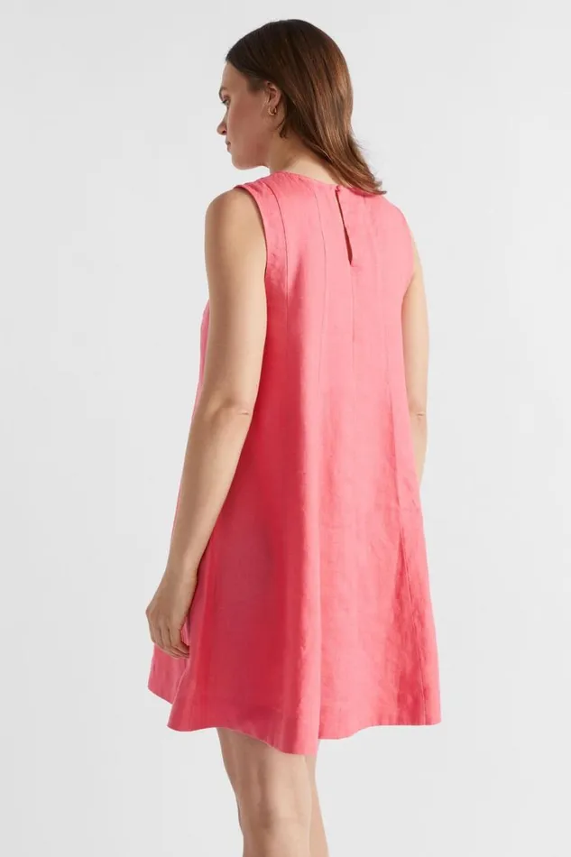 Seed Heritage Dresses Linen Panelled Mini Dress Wild Berry 8211 Woman