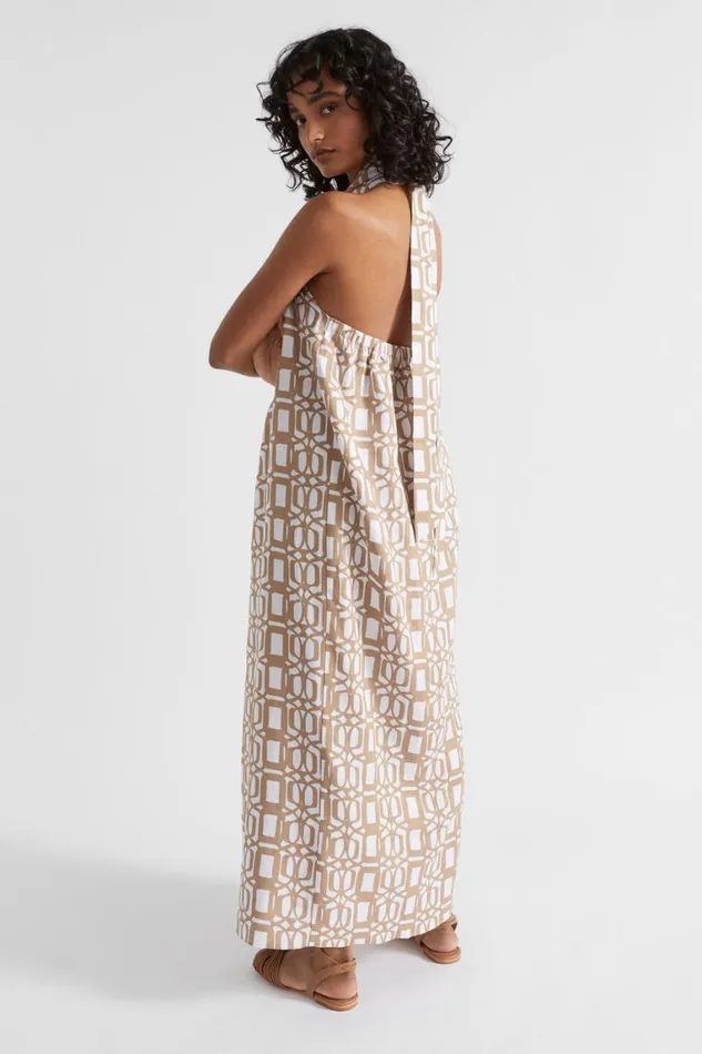 Seed Heritage Dresses Linen Retro Maxi Dress Barley Retro 8211 Woman