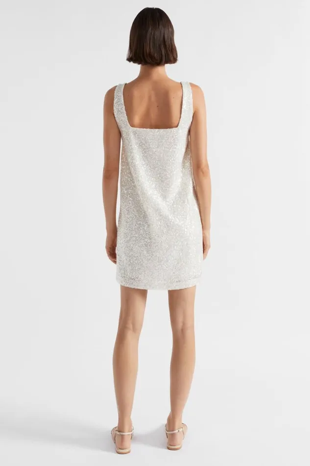 Seed Heritage Dresses Mini Sequin Dress Pearl 8211 Woman