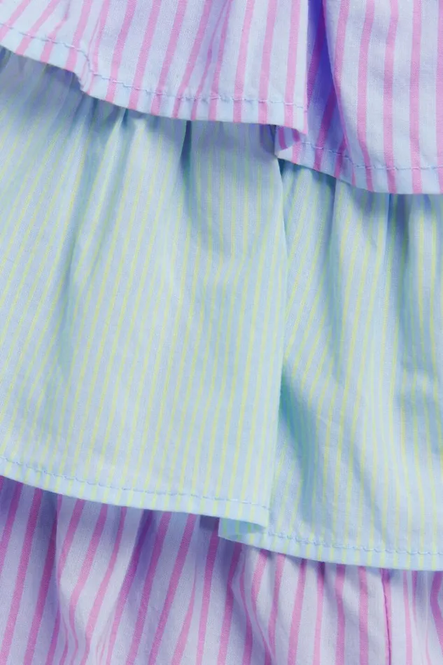 Seed Heritage Dresses Poplin Stripe Romper Baby Blue 8211 Baby