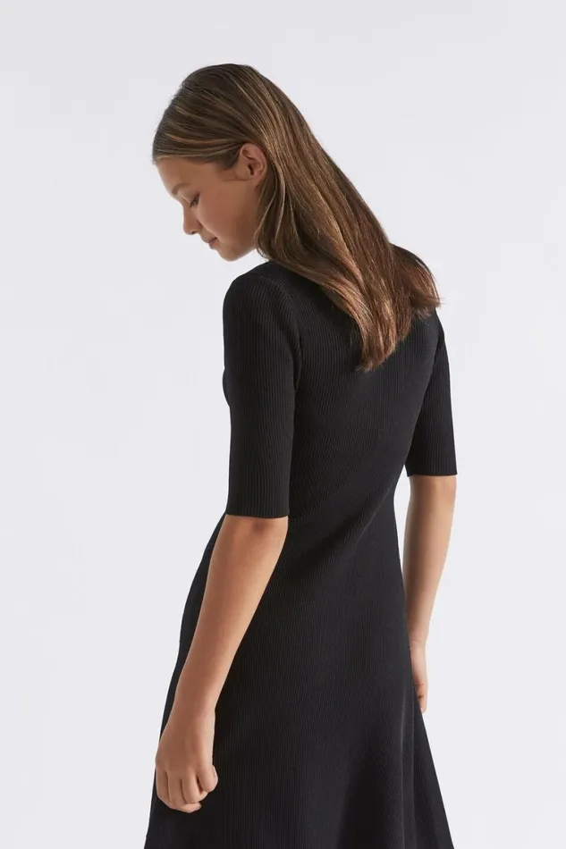 Seed Heritage Dresses Rib Knit Dress Black 8211 Teen Girl