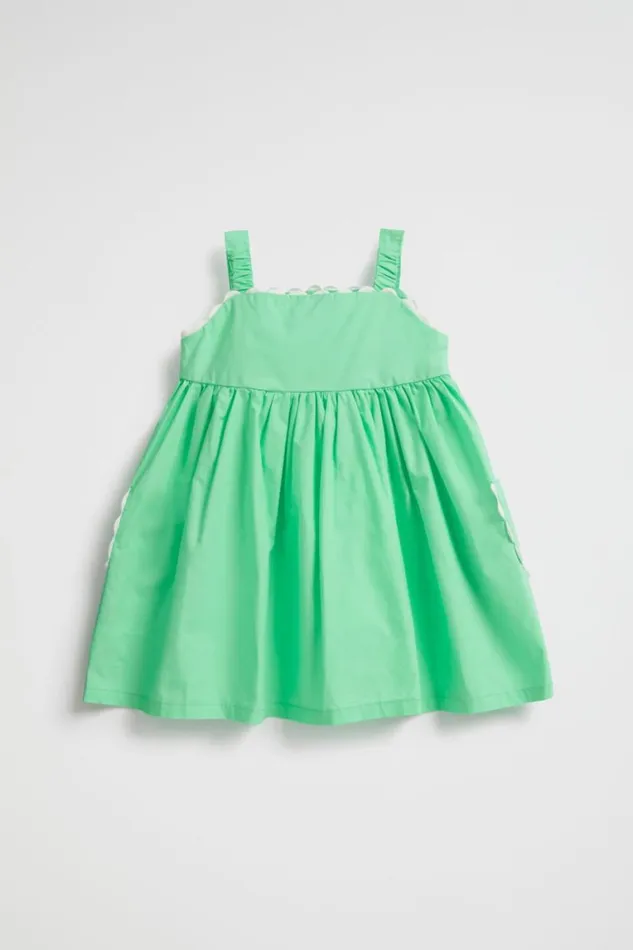 Seed Heritage Dresses Ricrac Trim Dress Pine Lime 8211 Baby