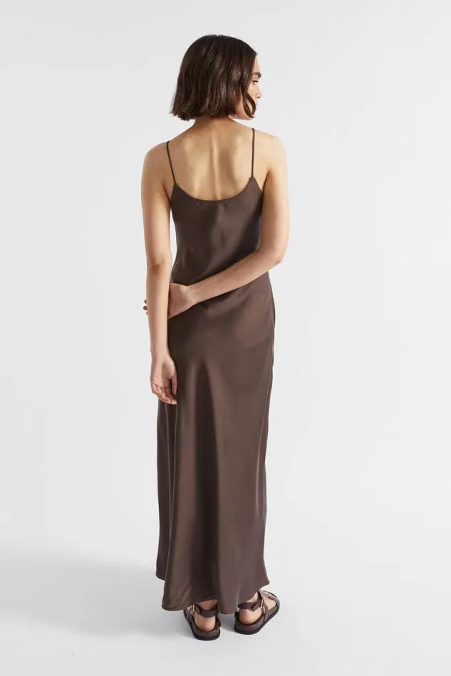 Seed Heritage Dresses Silk Slip Dress Deep Raisin 8211 Woman