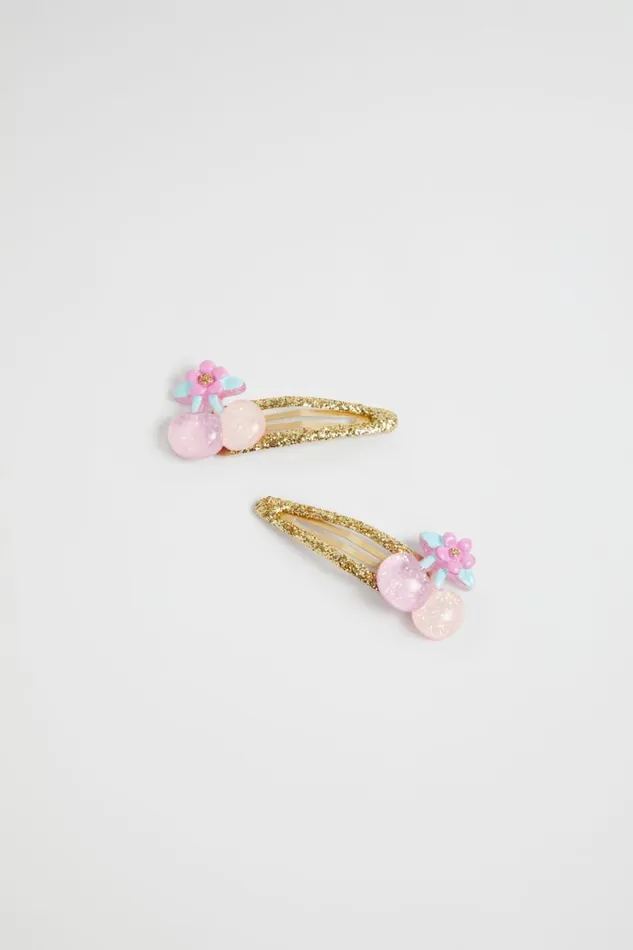 Seed Heritage Hair Accessories Cherry And Flower Snaps Multi 8211 Girl