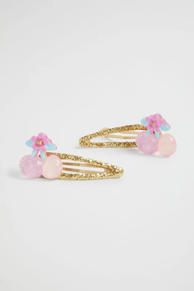 Seed Heritage Hair Accessories Cherry And Flower Snaps Multi 8211 Girl