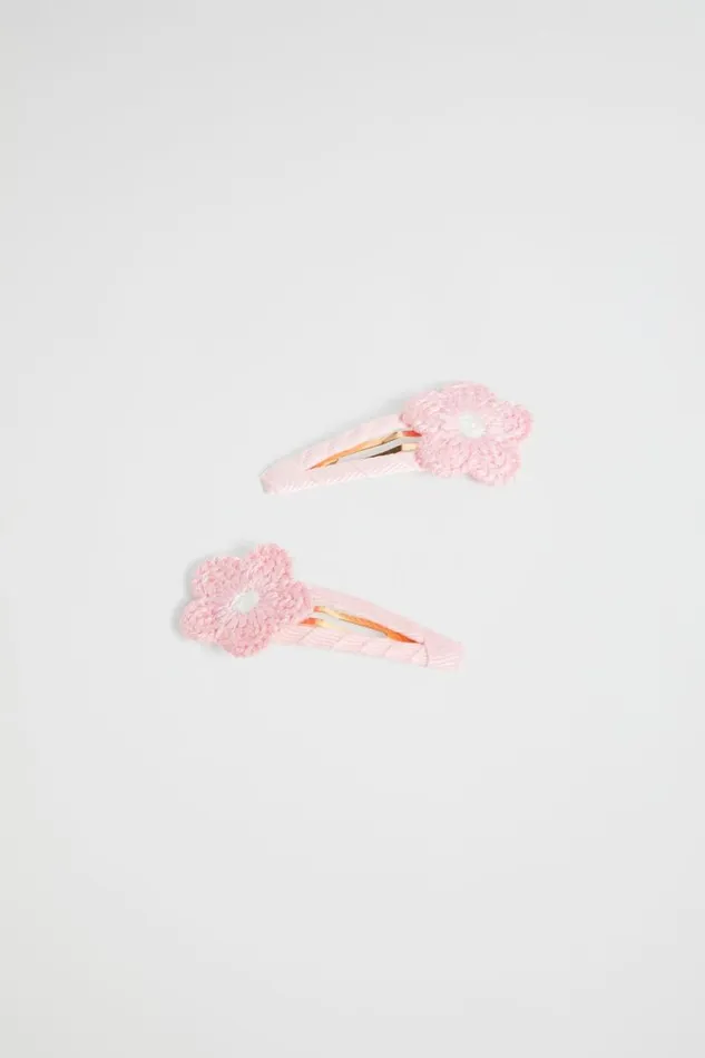 Seed Heritage Hair Accessories Crochet Daisy Snaps Dusty Rose 8211 Girl