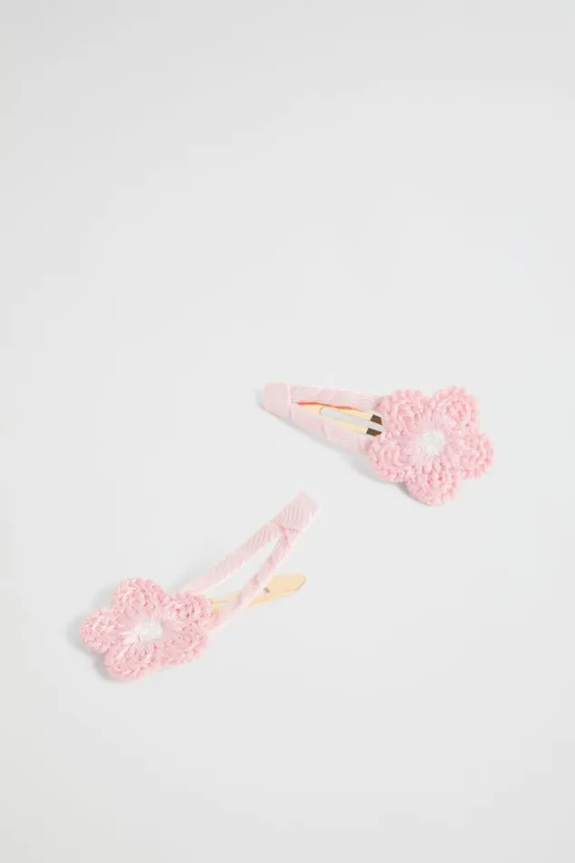 Seed Heritage Hair Accessories Crochet Daisy Snaps Dusty Rose 8211 Girl