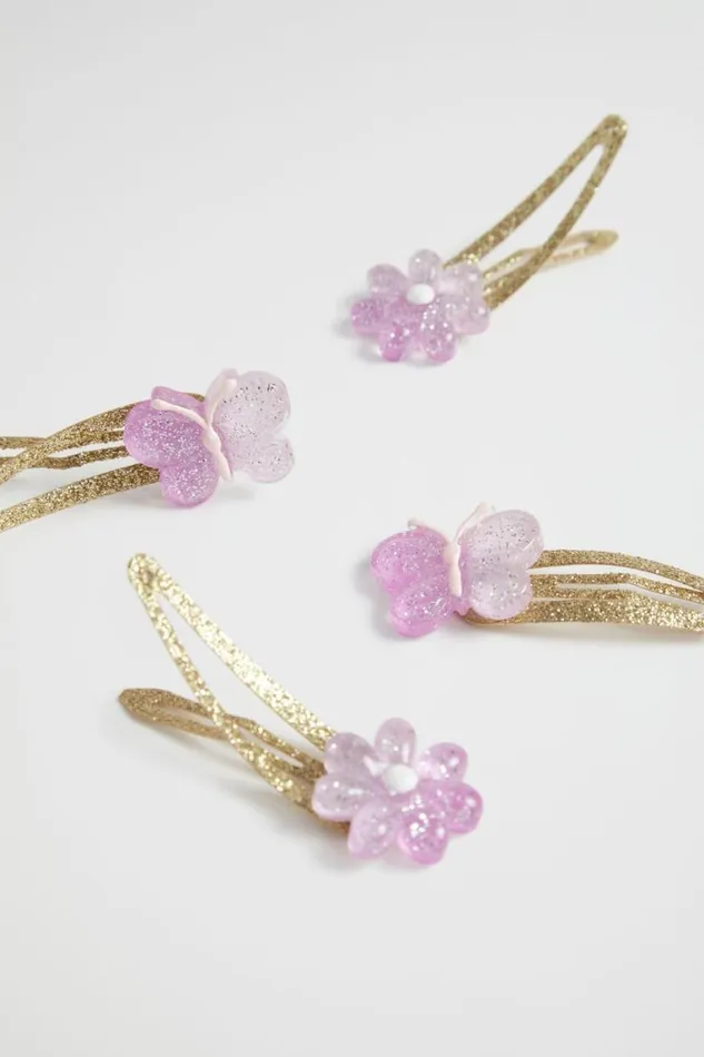 Seed Heritage Hair Accessories Daisy And Butterfly Snap Pack Multi 8211 Girl