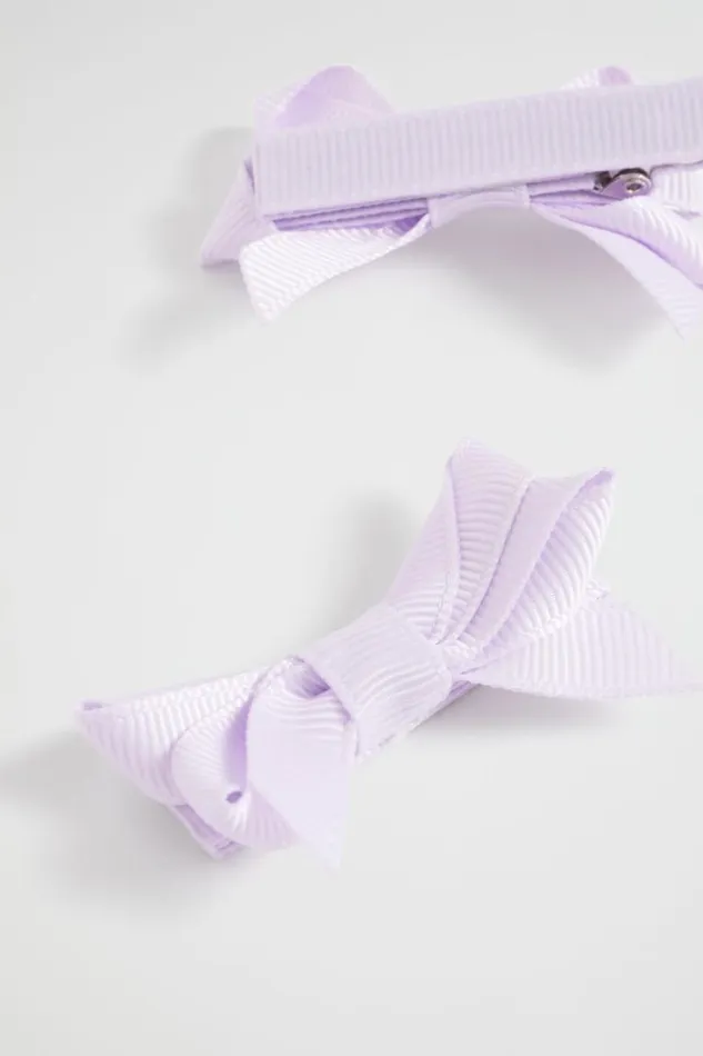 Seed Heritage Hair Accessories Double Bow Clips Orchid 8211 Girl