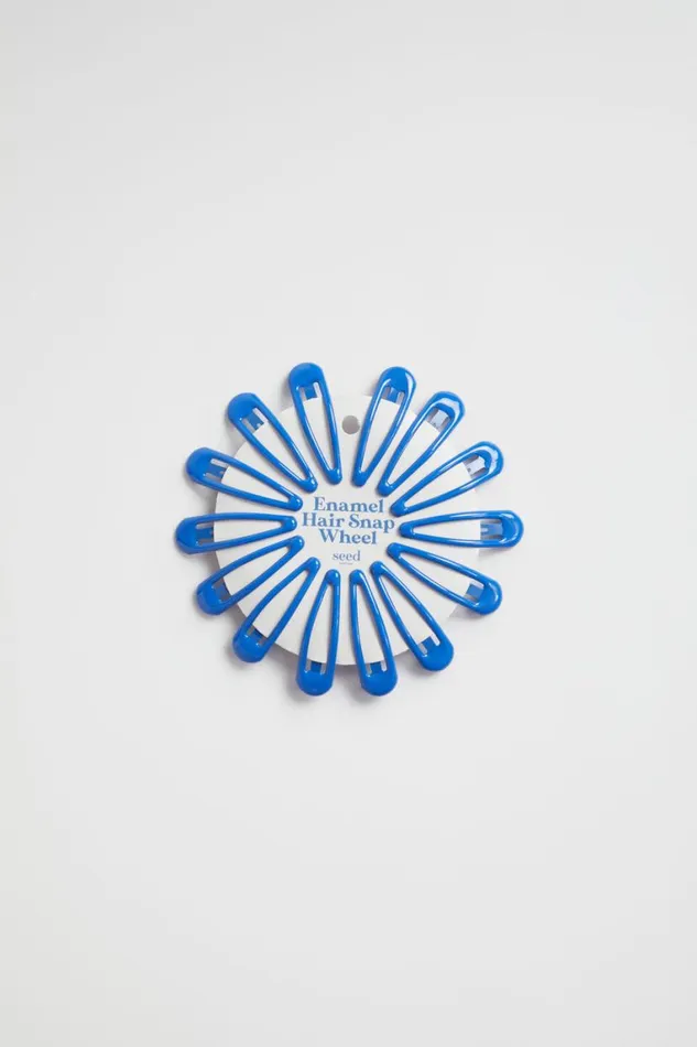 Seed Heritage Hair Accessories Enamel Hair Snap Wheel Royal Blue 8211 Girl