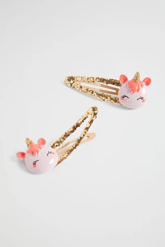 Seed Heritage Hair Accessories Glitter Caticorn Snaps Multi 8211 Girl