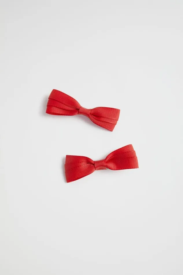 Seed Heritage Hair Accessories Grosgrain Bow Duck Clip Red 8211 Girl