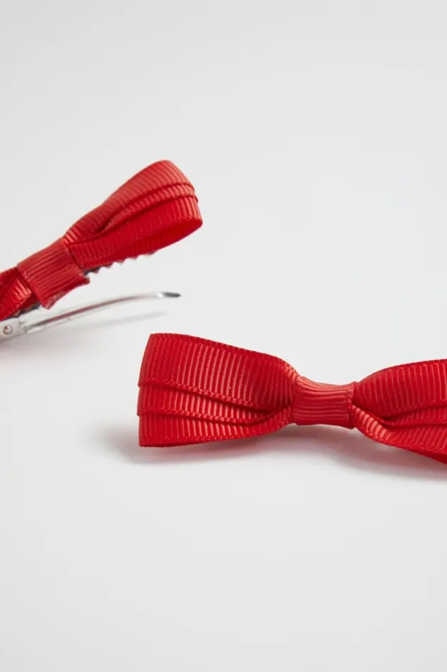 Seed Heritage Hair Accessories Grosgrain Bow Duck Clip Red 8211 Girl