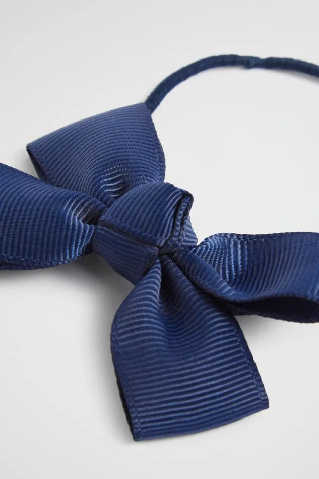 Seed Heritage Hair Accessories Grosgrain Bow Hair Elastic Navy 8211 Girl