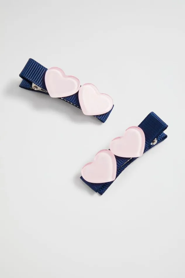 Seed Heritage Hair Accessories Heart Duck Clips Dusty Rose 8211 Girl