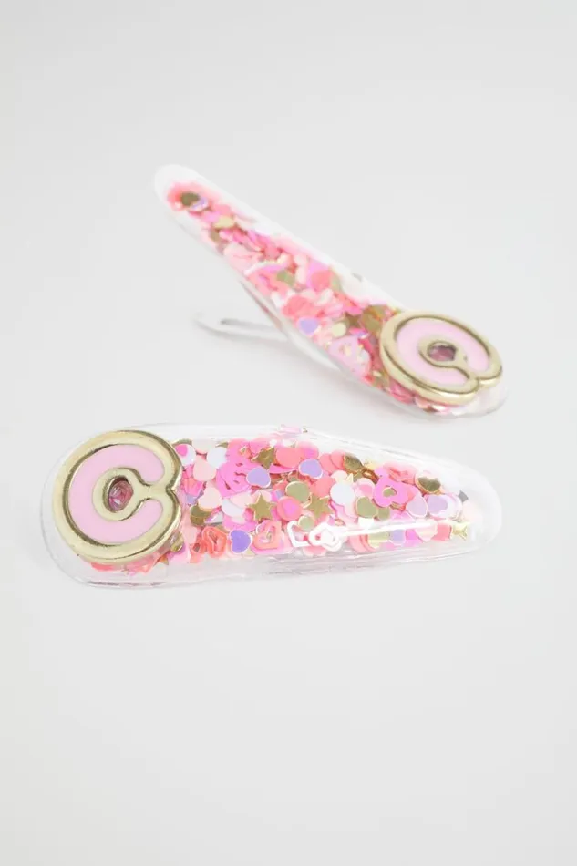 Seed Heritage Hair Accessories Initial Confetti Snaps C 8211 Girl