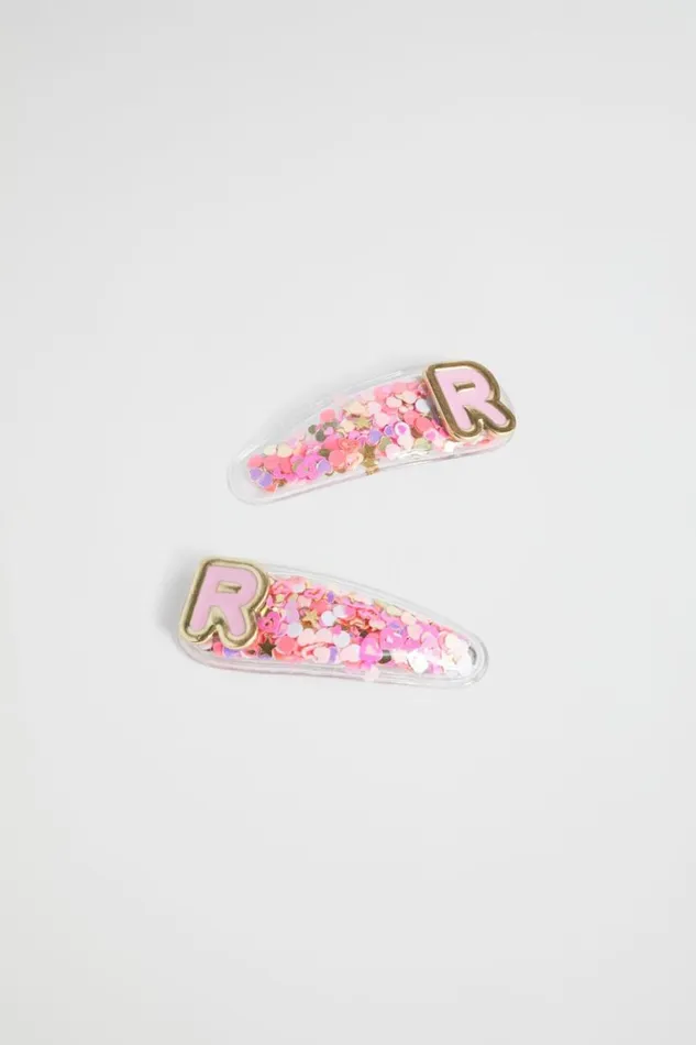 Seed Heritage Hair Accessories Initial Confetti Snaps R 8211 Girl