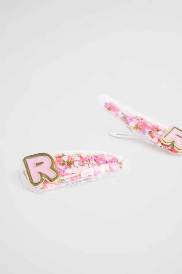 Seed Heritage Hair Accessories Initial Confetti Snaps R 8211 Girl