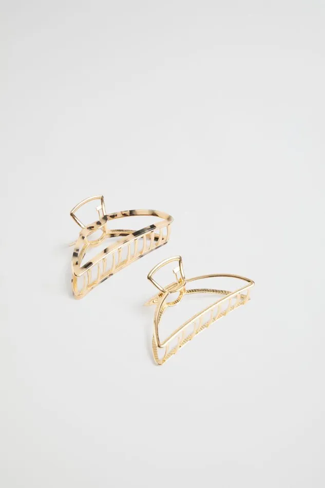 Seed Heritage Hair Accessories Metal Hair Claw Pack Gold 8211 Woman