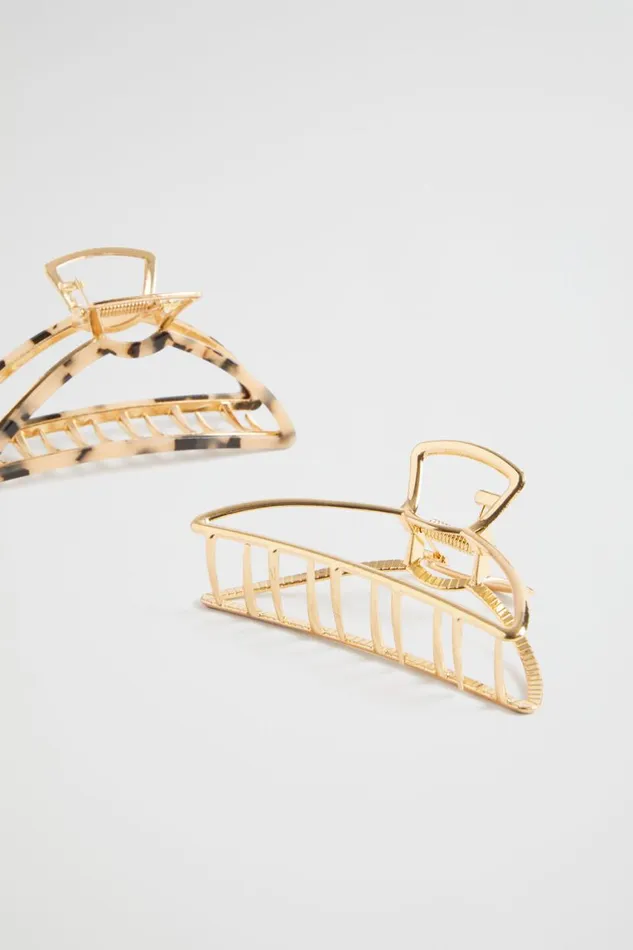 Seed Heritage Hair Accessories Metal Hair Claw Pack Gold 8211 Woman