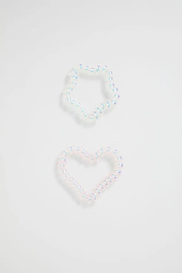 Seed Heritage Hair Accessories Star Heart Coil Elastics Iridescent 8211 Girl Seed Heritage Hair Accessories Star Heart Coil Elastics Iridescent 8211 Girl