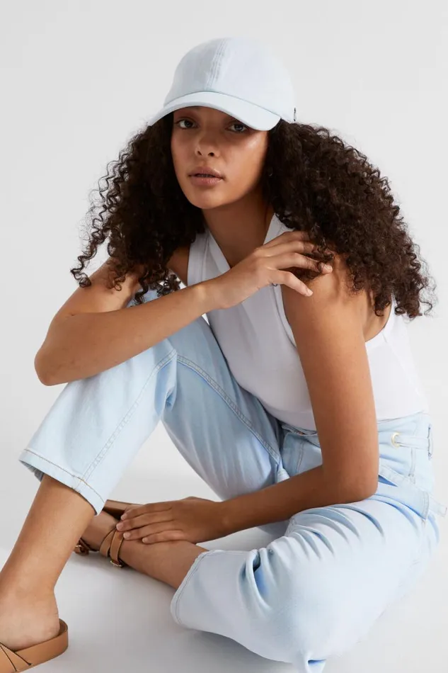 Seed Heritage Hats and Gloves Logo Detail Cap Denim 8211 Woman