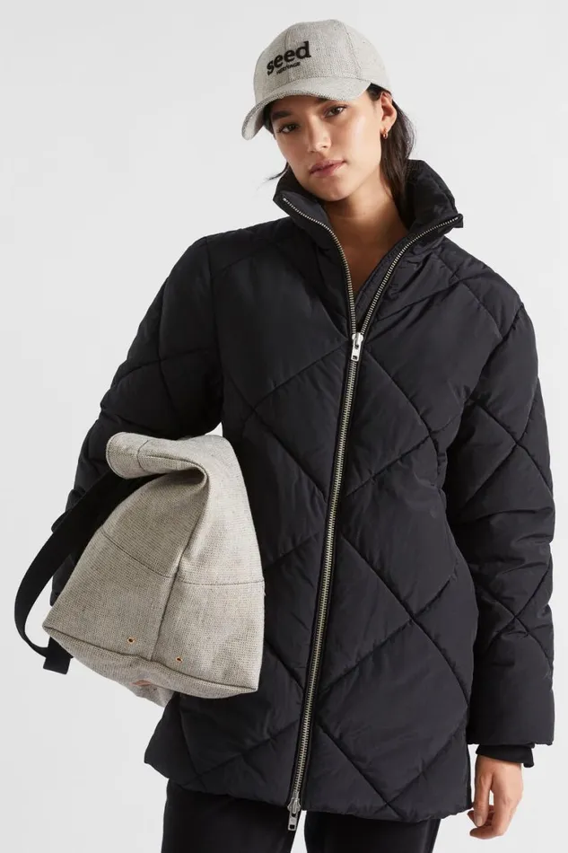 Seed Heritage Hats and Gloves Seed Cap Black Natural 8211 Woman