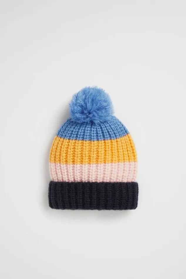 Seed Heritage Hats Beanies and Caps Colour Block Beanie Multi 8211 Girl