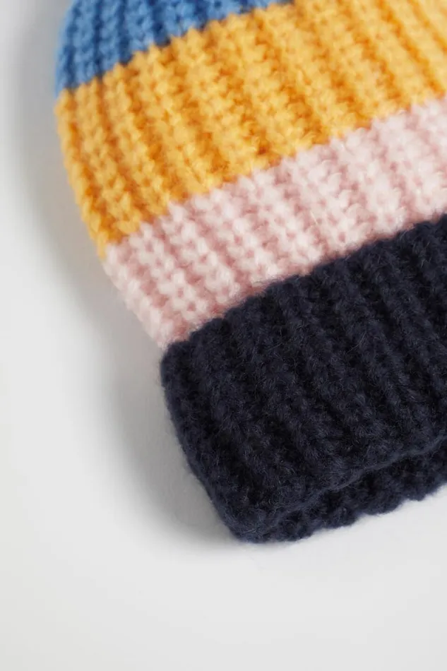 Seed Heritage Hats Beanies and Caps Colour Block Beanie Multi 8211 Girl